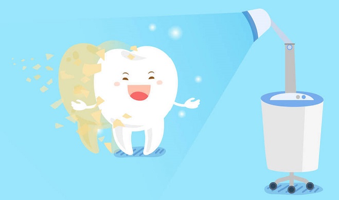 牙齿美白原理动画图